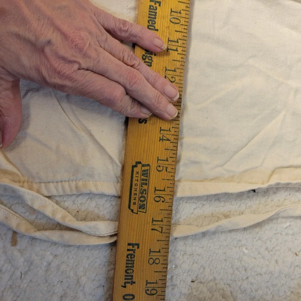 Vintage Success Brown Rice Apron Natural Cotton Canvas Made in USA Augusta Pocke